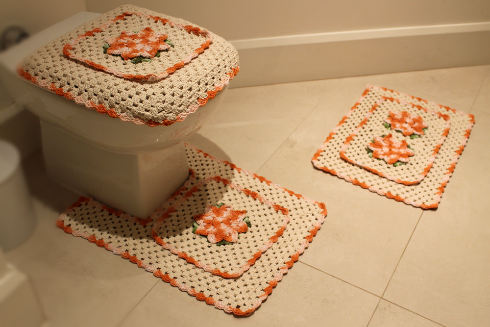Crochet Bathroom Set